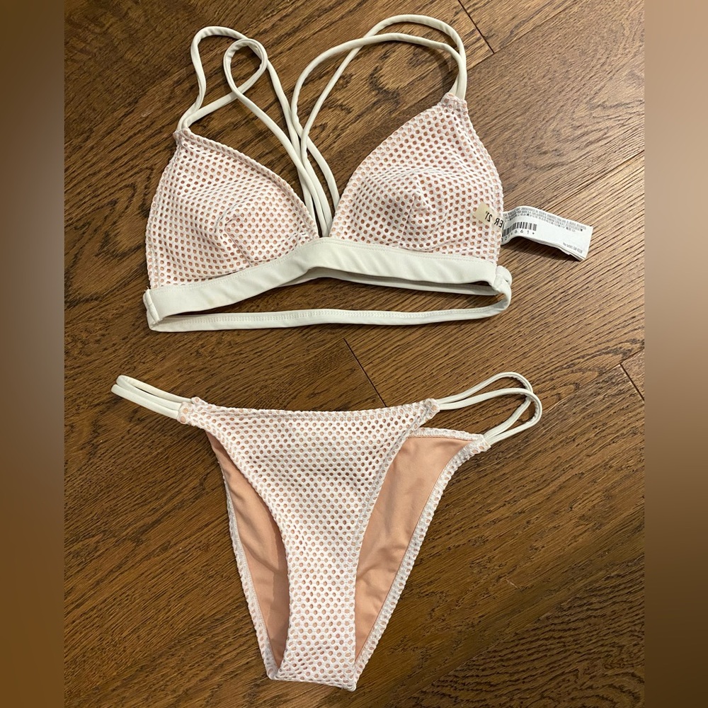 Stylish white and blush Bikini Set